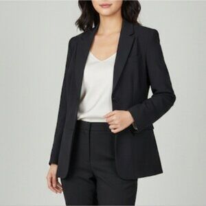 Aritzia Babaton Women's Black Italian Wool Blazer Size 10